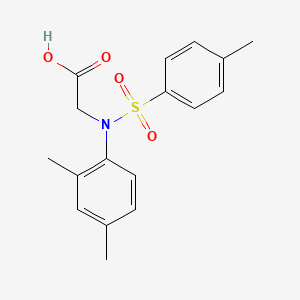 molecular formula C17H19NO4S B2405729 N-(2,4-dimethylphenyl)-N-[(4-methylphenyl)sulfonyl]glycine CAS No. 401605-12-7