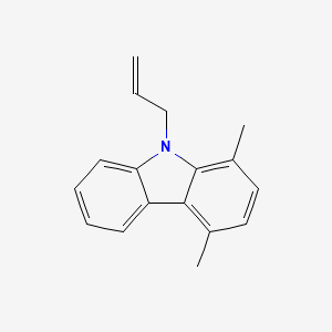 molecular formula C17H17N B2405744 9-allyl-1,4-dimethyl-9H-carbazole CAS No. 120105-82-0