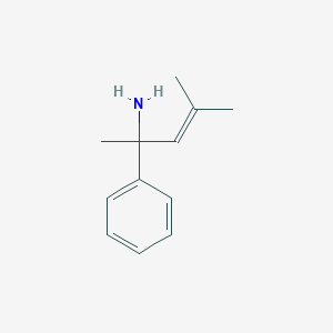 molecular formula C12H17N B2405745 4-Methyl-2-phenylpent-3-en-2-amine CAS No. 2091073-64-0