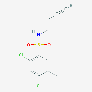molecular formula C11H11Cl2NO2S B2405770 N-(but-3-yn-1-yl)-2,4-dichloro-5-methylbenzenesulfonamide CAS No. 1351622-51-9