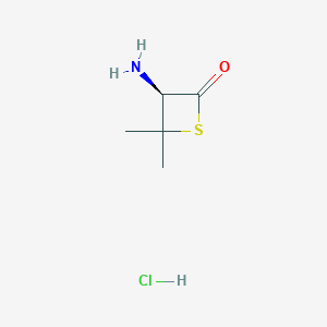 (3R)-3-amino-4,4-dimethylthietan-2-one hydrochloride