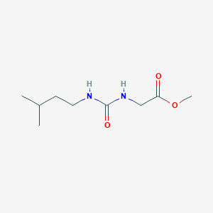 molecular formula C9H18N2O3 B2405791 methyl N-[(3-methylbutyl)carbamoyl]glycinate CAS No. 1429903-44-5