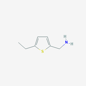 molecular formula C7H11NS B2405810 (5-乙硫代吩-2-基)甲胺 CAS No. 104162-80-3