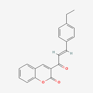molecular formula C20H16O3 B2405812 (E)-3-(3-(4-乙基苯基)丙烯酰基)-2H-色满-2-酮 CAS No. 690214-82-5