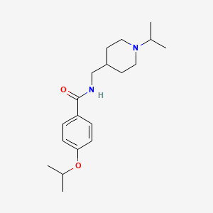 molecular formula C19H30N2O2 B2405814 4-异丙氧基-N-((1-异丙基哌啶-4-基)甲基)苯甲酰胺 CAS No. 946209-96-7