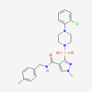 molecular formula C23H26ClN5O3S B2405824 N-(3,5-二甲氧基苯基)-N'-{3-[2-(1-甲基-1H-苯并咪唑-2-基)乙基]苯基}脲 CAS No. 1251620-48-0