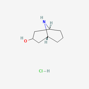 molecular formula C8H16ClNO B2405838 endo-9-Azabicyclo[3.3.1]nonan-3-ol hydrochloride CAS No. 1630906-34-1