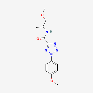 molecular formula C13H17N5O3 B2405839 2-(4-甲氧基苯基)-N-(1-甲氧基丙烷-2-基)-2H-四唑-5-甲酰胺 CAS No. 1396795-37-1