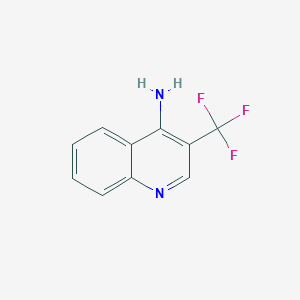 molecular formula C10H7F3N2 B2405851 3-(Trifluoromethyl)quinolin-4-amine CAS No. 1820650-23-4