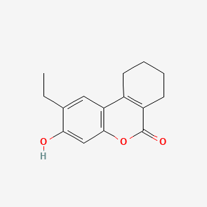 molecular formula C15H16O3 B2405856 2-ethyl-3-hydroxy-7,8,9,10-tetrahydro-6H-benzo[c]chromen-6-one CAS No. 58926-60-6