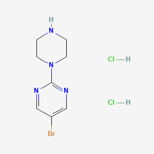 molecular formula C8H13BrCl2N4 B2405861 5-Bromo-2-piperazin-1-ylpyrimidine;dihydrochloride CAS No. 1030022-85-5; 1993009-79-2; 99931-82-5