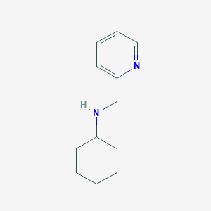 molecular formula C12H18N2 B2405909 2-(Cyclohexylaminomethyl)pyridine CAS No. 436099-92-2; 68339-45-7