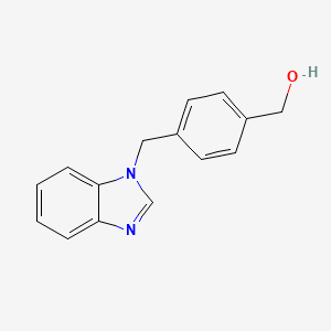 molecular formula C15H14N2O B2405940 [4-(Benzimidazol-1-ylmethyl)phenyl]methanol CAS No. 1710935-18-4