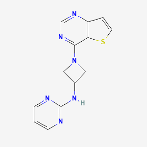 N-(1-Thieno[3,2-d]pyrimidin-4-ylazetidin-3-yl)pyrimidin-2-amine