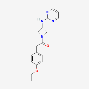 2-(4-Ethoxyphenyl)-1-(3-(pyrimidin-2-ylamino)azetidin-1-yl)ethanone