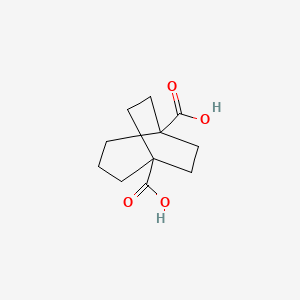 molecular formula C11H16O4 B2405967 Bicyclo[3.2.2]nonane-1,5-dicarboxylic acid CAS No. 46368-93-8