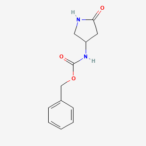 molecular formula C12H14N2O3 B2405971 苄基 N-(5-氧代吡咯烷-3-基)氨基甲酸酯 CAS No. 88016-16-4