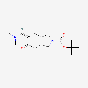 molecular formula C16H26N2O3 B2406016 Tert-butyl (5Z)-5-(dimethylaminomethylidene)-6-oxo-1,3,3a,4,7,7a-hexahydroisoindole-2-carboxylate CAS No. 2377066-61-8