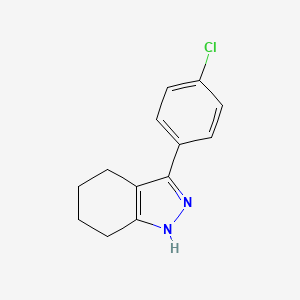 molecular formula C13H13ClN2 B2406023 3-(4-chlorophenyl)-4,5,6,7-tetrahydro-1H-indazole CAS No. 400075-81-2