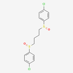 molecular formula C16H16Cl2O2S2 B2406030 (4-氯苯基){4-[(4-氯苯基)亚磺酰基]丁基}氧代-λ~4~-硫烷 CAS No. 338792-57-7