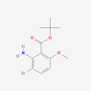 molecular formula C12H16BrNO3 B2406038 Tert-butyl 2-amino-3-bromo-6-methoxybenzoate CAS No. 2248372-91-8