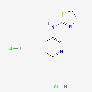 molecular formula C8H11Cl2N3S B2406049 N-(4,5-dihydro-1,3-thiazol-2-yl)pyridin-3-amine dihydrochloride CAS No. 1252444-09-9