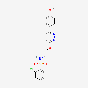2-chloro-N-(2-((6-(4-methoxyphenyl)pyridazin-3-yl)oxy)ethyl)benzenesulfonamide