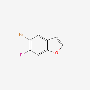 molecular formula C8H4BrFO B2406062 5-溴-6-氟-1-苯并呋喃 CAS No. 1427417-54-6