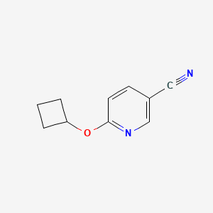 molecular formula C10H10N2O B2406097 6-Cyclobutoxypyridine-3-carbonitrile CAS No. 1248756-21-9