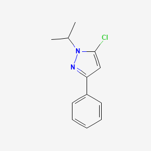 molecular formula C12H13ClN2 B2406120 5-chloro-3-phenyl-1-(propan-2-yl)-1H-pyrazole CAS No. 1495981-92-4