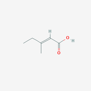 molecular formula C6H10O2 B2406123 (E)-3-Methyl-2-pentenoic acid CAS No. 19866-50-3