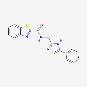 N-((4-phenyl-1H-imidazol-2-yl)methyl)benzo[d]thiazole-2-carboxamide