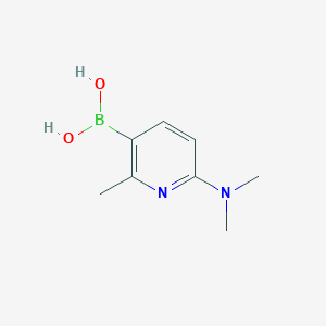 molecular formula C8H13BN2O2 B2406145 6-(Dimethylamino)-2-methylpyridine-3-boronic acid CAS No. 910054-74-9