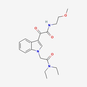 2-[1-[2-(diethylamino)-2-oxoethyl]indol-3-yl]-N-(2-methoxyethyl)-2-oxoacetamide