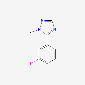molecular formula C9H8IN3 B2406157 5-(3-Iodophenyl)-1-methyl-1,2,4-triazole CAS No. 2287317-13-7