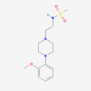 molecular formula C14H23N3O3S B2406161 N-(2-(4-(2-methoxyphenyl)piperazin-1-yl)ethyl)methanesulfonamide CAS No. 1211150-57-0