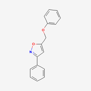 molecular formula C16H13NO2 B2406175 5-(Phenoxymethyl)-3-phenylisoxazole CAS No. 35121-46-1