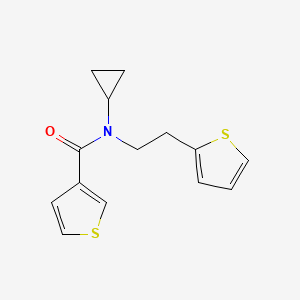 N-cyclopropyl-N-(2-(thiophen-2-yl)ethyl)thiophene-3-carboxamide
