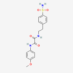 molecular formula C17H19N3O5S B2406204 N1-(4-methoxyphenyl)-N2-(4-sulfamoylphenethyl)oxalamide CAS No. 887204-21-9