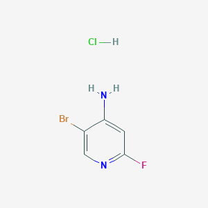 molecular formula C5H5BrClFN2 B2406209 5-Bromo-2-fluoropyridin-4-amine hydrochloride CAS No. 2171866-69-4