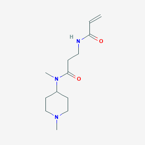 molecular formula C13H23N3O2 B2406224 N-Methyl-N-(1-methylpiperidin-4-yl)-3-(prop-2-enoylamino)propanamide CAS No. 2201786-59-4