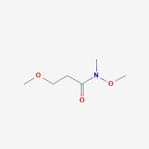 molecular formula C6H13NO3 B2406244 N,3-dimethoxy-N-methylpropanamide CAS No. 1339111-34-0