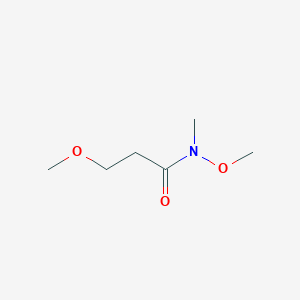 molecular formula C6H13NO3 B2406244 N,3-二甲氧基-N-甲基丙酰胺 CAS No. 1339111-34-0