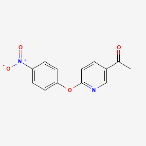 molecular formula C13H10N2O4 B2406252 1-(6-(4-Nitrophenoxy)pyridin-3-yl)ethanone CAS No. 1546211-12-4