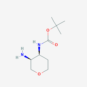 tert-butyl N-[(3S,4S)-3-aminooxan-4-yl]carbamate