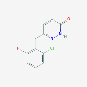 molecular formula C11H8ClFN2O B2406289 6-(2-氯-6-氟苄基)-3-哒嗪醇 CAS No. 320419-50-9