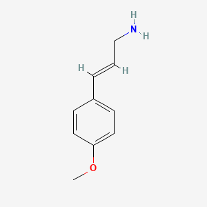 molecular formula C10H13NO B2406298 (E)-3-(4-methoxyphenyl)prop-2-en-1-amine CAS No. 107960-65-6