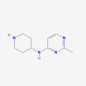 molecular formula C10H16N4 B2406304 2-methyl-N-(piperidin-4-yl)pyrimidin-4-amine CAS No. 1343134-72-4