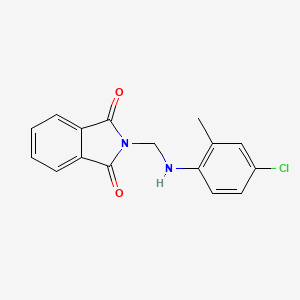 molecular formula C16H13ClN2O2 B2406306 2-{[(4-Chloro-2-methylphenyl)amino]methyl}-1h-isoindole-1,3(2h)-dione CAS No. 199803-03-7