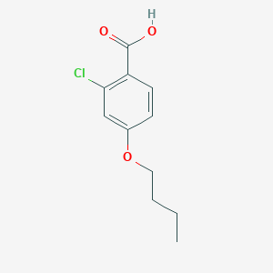 molecular formula C11H13ClO3 B2406307 4-Butoxy-2-chlorobenzoic acid CAS No. 95736-31-5